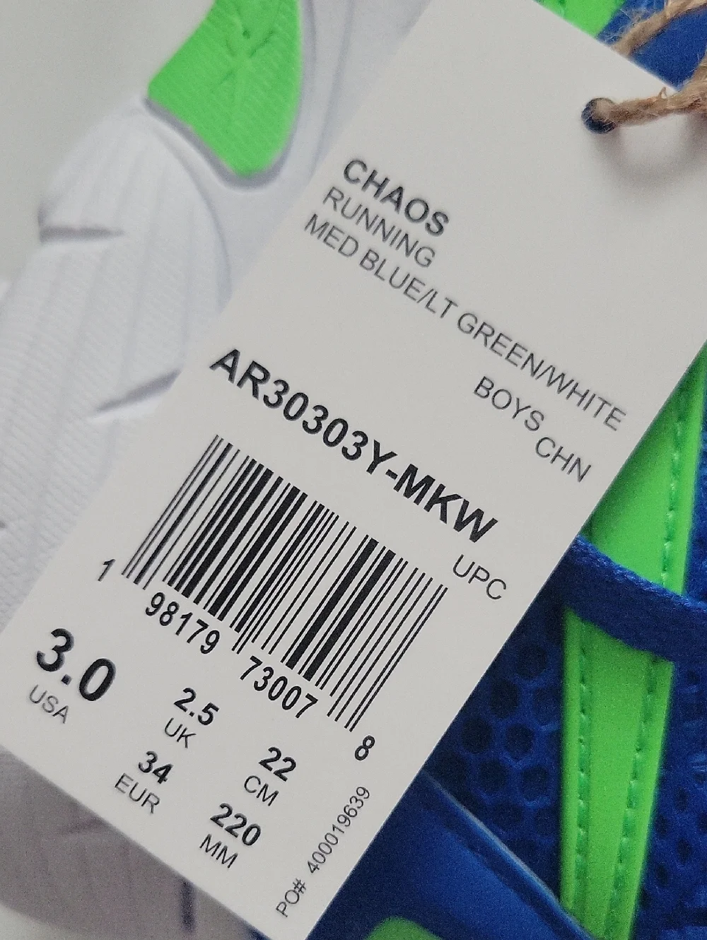 Reebok breathable mesh